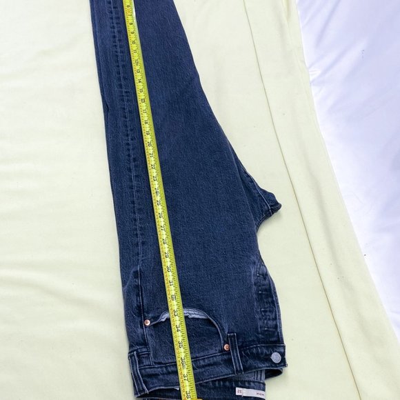 LEVIs Women's Wedgie Jeans Premium Denim Vintage Style Black Plus Size 32 - Picture 9 of 14